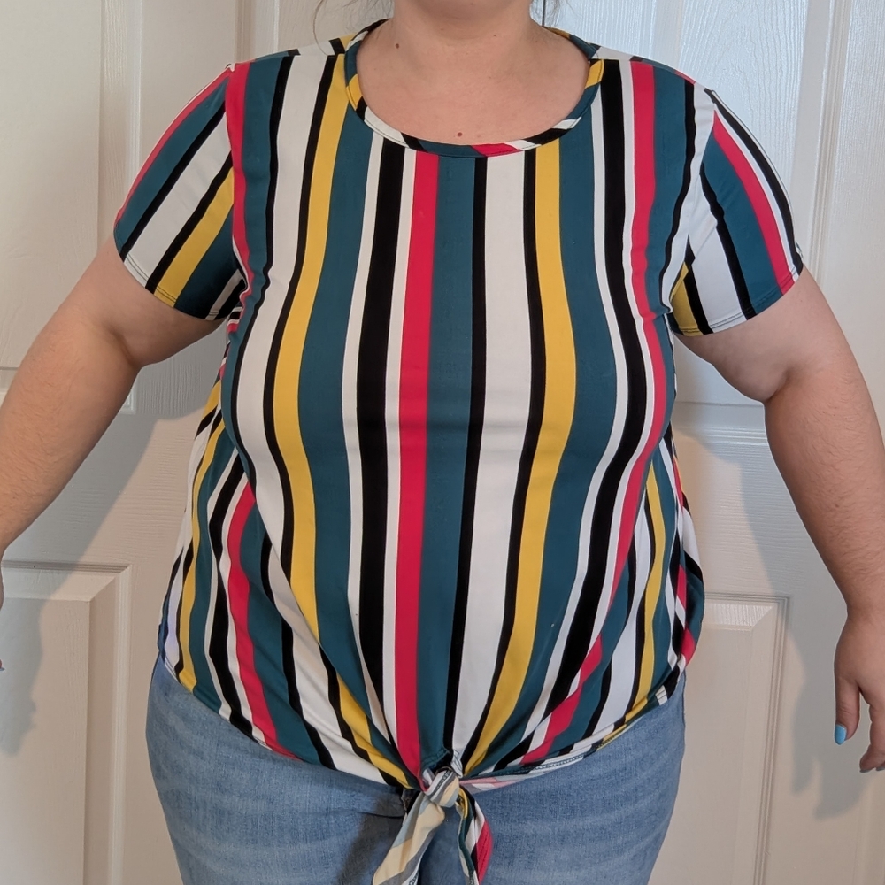 Striped Multicolor Women's Top